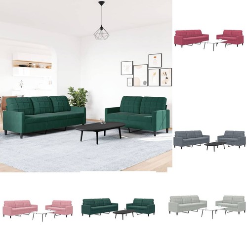Tlg sofagarnitur mit kissen - 2-tlg.,