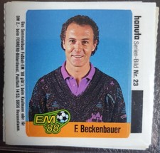 Ferrero 1988 Hanuta Sticker EM 88  "Franz Beckenbauer" Serien Bild 23