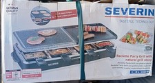 Severin Raclette mit Naturgrillstein Naturstein Grillplatte