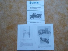 MZ Superelastik Seitenwagen MZ ETZ 250 Gespann Anbauanleitung Betriebsanleitung