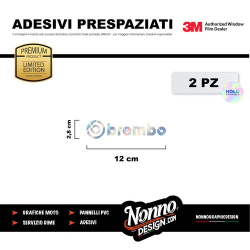 Brembo prespatiated aufkleber - prespatiated,