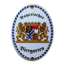 Bayerischer biergarten emaille - bayerischer,