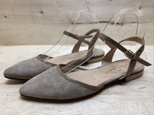 LOLA GARCIA DAMEN SLING BALLERINAS SLIPPER SANDALEN GR:38 UK:5 BRAUN