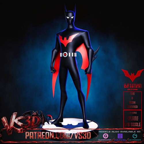 Vs3d batman beyond resin 6 - batman, 1:6