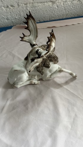 Porzellan figur elch - figur,
