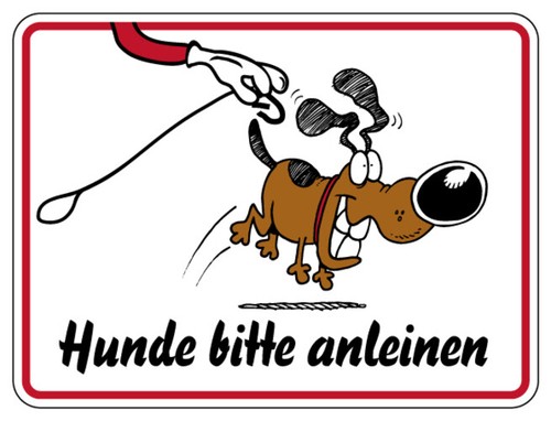 Aufkleber hinweis hunde - aufkleber,