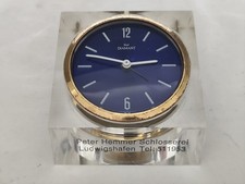 Aus einer Auflösung: tolle blue Diamant Tisch Uhr mit Werbeaufschrift