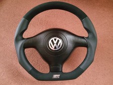VW GOLF 4 IV R32 GTI GT BORA PASSAT  LENKRAD LEDER ALCANTARA MIT AIRBAG