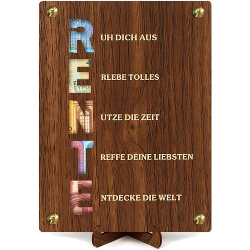 Ruhestand geschenk holz - ruhestand,