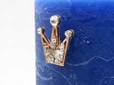 Kerze Deko Kerzenpin Herz Strass Blume Stern Krone Steuerrad Pin Gold KR1-4