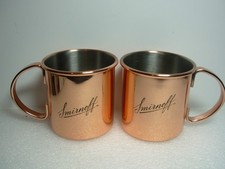 Paar Becher aus verkupfertem