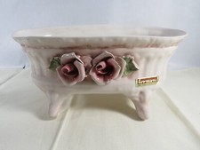 formano Jardinere Pflanzschale Blumenschale mit Porzellanrosen