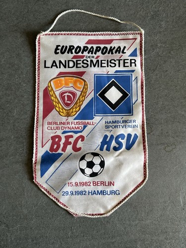 Ddr vintage fussball wimpel - vintage,