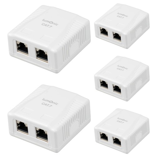 5er set netzwerkdose aufputz - netzwerkdose,