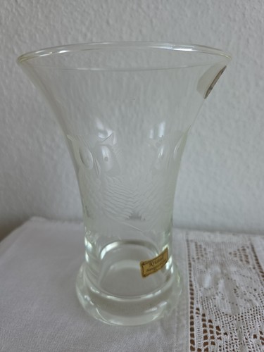 Hand geschliffene kristallvase - hand,