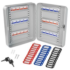 Schlüsselkasten Schlüsselbrett Schlüsselschrank mit 30 Haken + Schlüsselanhänger