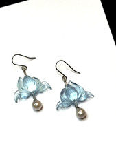 Schöne Ohrringe Aquamarin