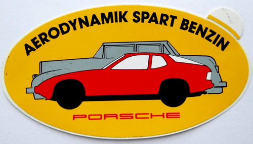 Werbe aufkleber porsche 924 - werbe-aufkleber,