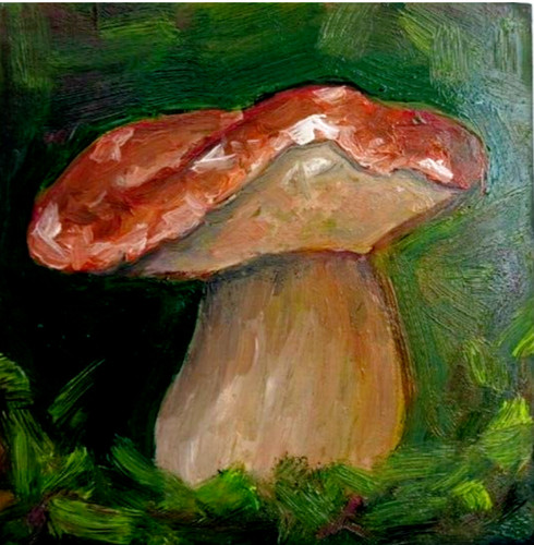 Pilz wald öl gemälde - im,