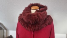 ORIGINAL OAKWOOD Kaninchenfell Stola Pelz Fell Schlauchschal Unisize bordeaux