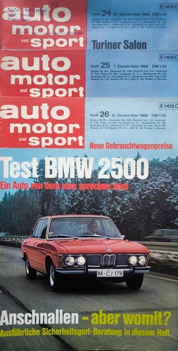 Auto motor und sport 1968 - 3x,