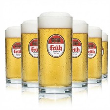 6x Früh Kölsch Bier Glas