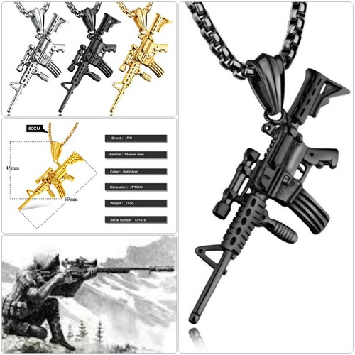 Halskette mit anhänger - halskette, ak47