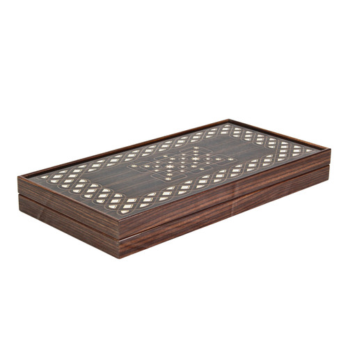 Holz geschnitzt backgammon set - holz,