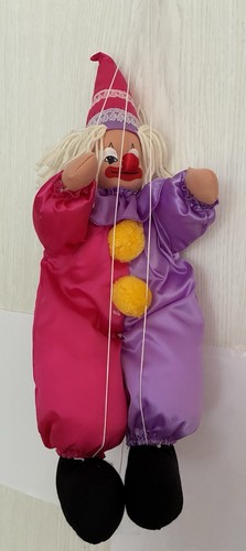Harlekin clown marionette neu - clown,