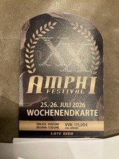AMPHI 2026 FESTIVAL LATE BIRD TICKET Wochenendticket VNV Nation Eisbrecher