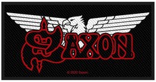 Saxon Patch  Logo & Eagle schwarz/rot/weiß Standard