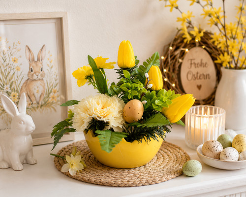 Ostergesteck gelb tulpen - gelb,