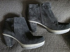 Andrea Sabatini STIEFELETTE Gr. 39 schwarz kompl. Leder Wildleder Sehr bequem