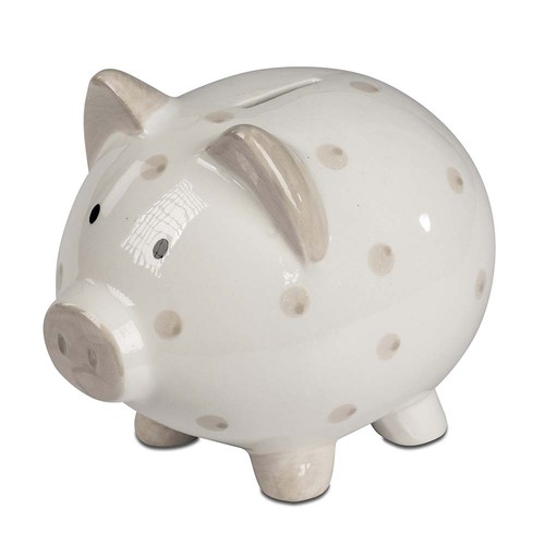 Sparschwein cremefarben cm - 18,