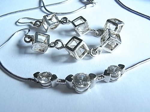 Set collier 925 silber und - 925,
