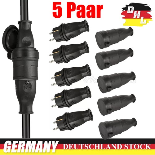 Schuko kupplung vollgummi - 10,
