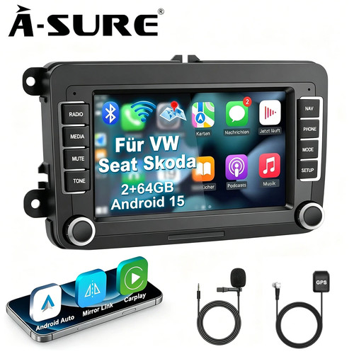 Autoradio android 2din 64g - 15,