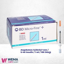 BD Micro-Fine Plus 1 ml