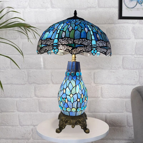 Tiffany stil blau und schwarz - blau,