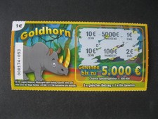 Rubbellos von LOTTO Brandenburg aufgerubbelt kein Gewinn "NIETE" - Goldhorn