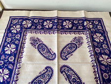 Batic Tuch Tischdecke Leinen bedruckt 88 x 90 cm