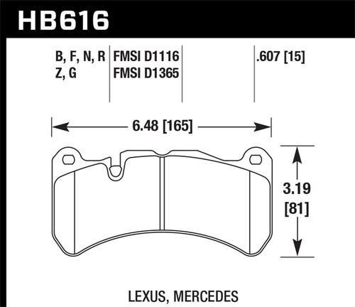 Hawk performance hb616f - performance, hb616f.607