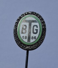 BTG 1886 emaillierte Vereinsnadel – M.&W.ST. – 800 Silber – ca. 1920er–30er