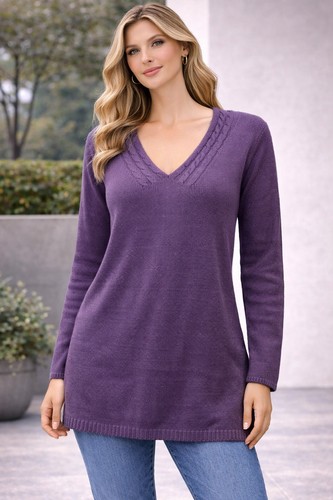 Strickpullover 54 lila - strickpullover, 52/54