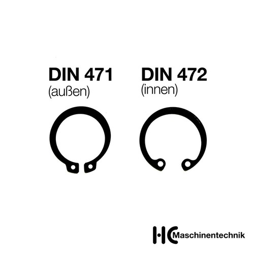 Sicherungsring din 471 472 - 471, /