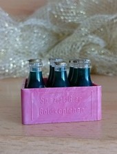 GOLDTRÖPFCHEN Getränke Flaschen Gold Deckel Kiste DDR Kaufmannsladen Zubehör OVP