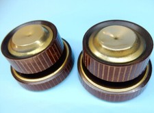 2x Röhrenradio-Knöpfe für Nordmende Parsival Drehknöpfe für alte Radios PEKALIT