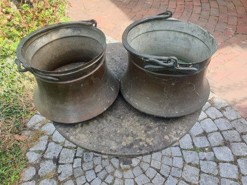 Antik kupfer kessel topf - kupfer,