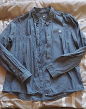 Pretty Green Hemd Gr. XL Grau Freizeithemd 