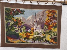 Gobelin Stickbild XXL/ Wandteppich / Wandbehang - Ramsau  - Handarbeit